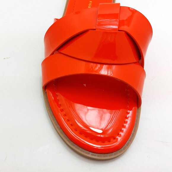 Fashion To Figure Women Tiana Flat Sandal - Wide Width Slide Sandals - Size 7.0 - Picture 6 of 10